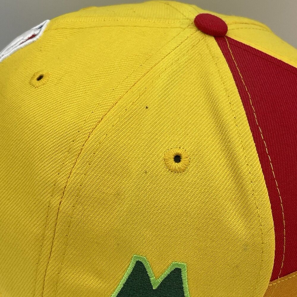 Milwaukee Bucks New Era 9Fifty On-Court City Edition Yellow Snapback Hat Cap - Picture 10 of 15